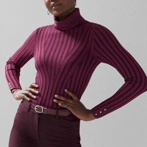 White House Black Market Long Sleeve Turtleneck burgundy worn once.